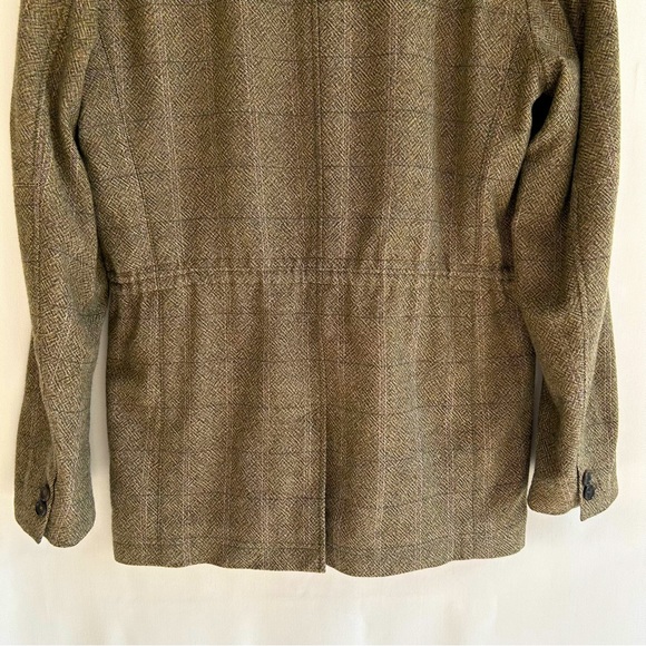 Luciano Barbera ~Italian Wool Windowpane Plaid Coat - Picture 6 of 16